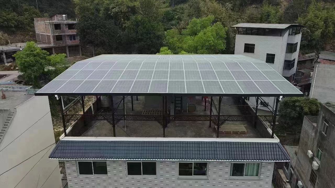 青州15kw+10kwh自建别墅家庭光伏储能系统